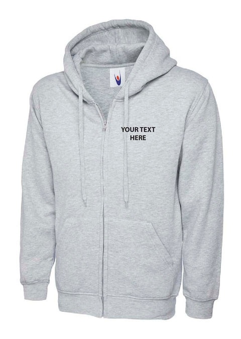 Text Embroidered Hoodie 