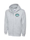 Blue Rainbow Hoodie Heather Grey