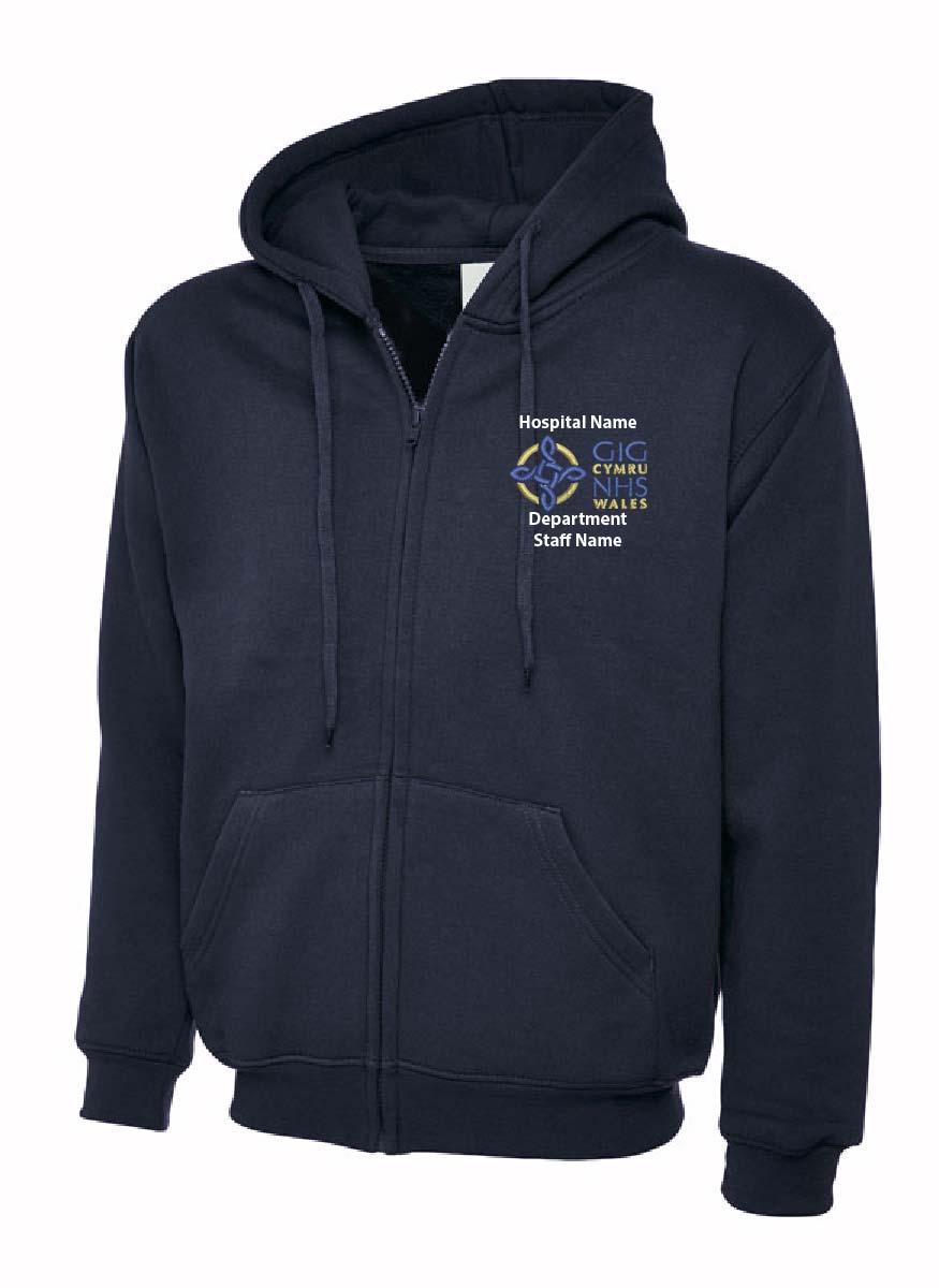 NHS Wales Hoodie Cozy Customizable for Healthcare Staff