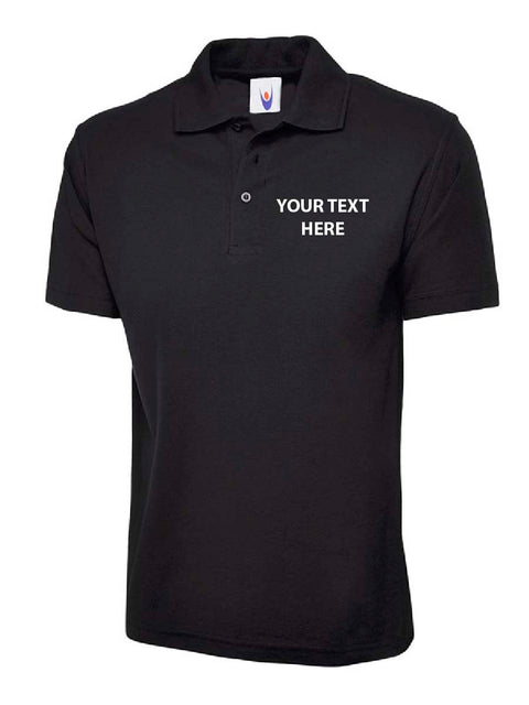 Embroidered Text Polo Shirt