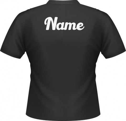 Back of the Black Short Sleeve T Shirt 