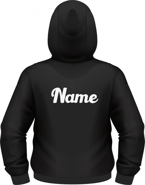 Back of the Men's Black Hoodie