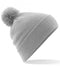 Pom Pom Grey Beanie 