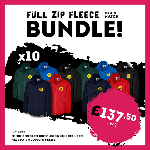 Full Zip Fleece Jackets Bundle