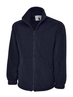 Full Zip Fleece plain Navy