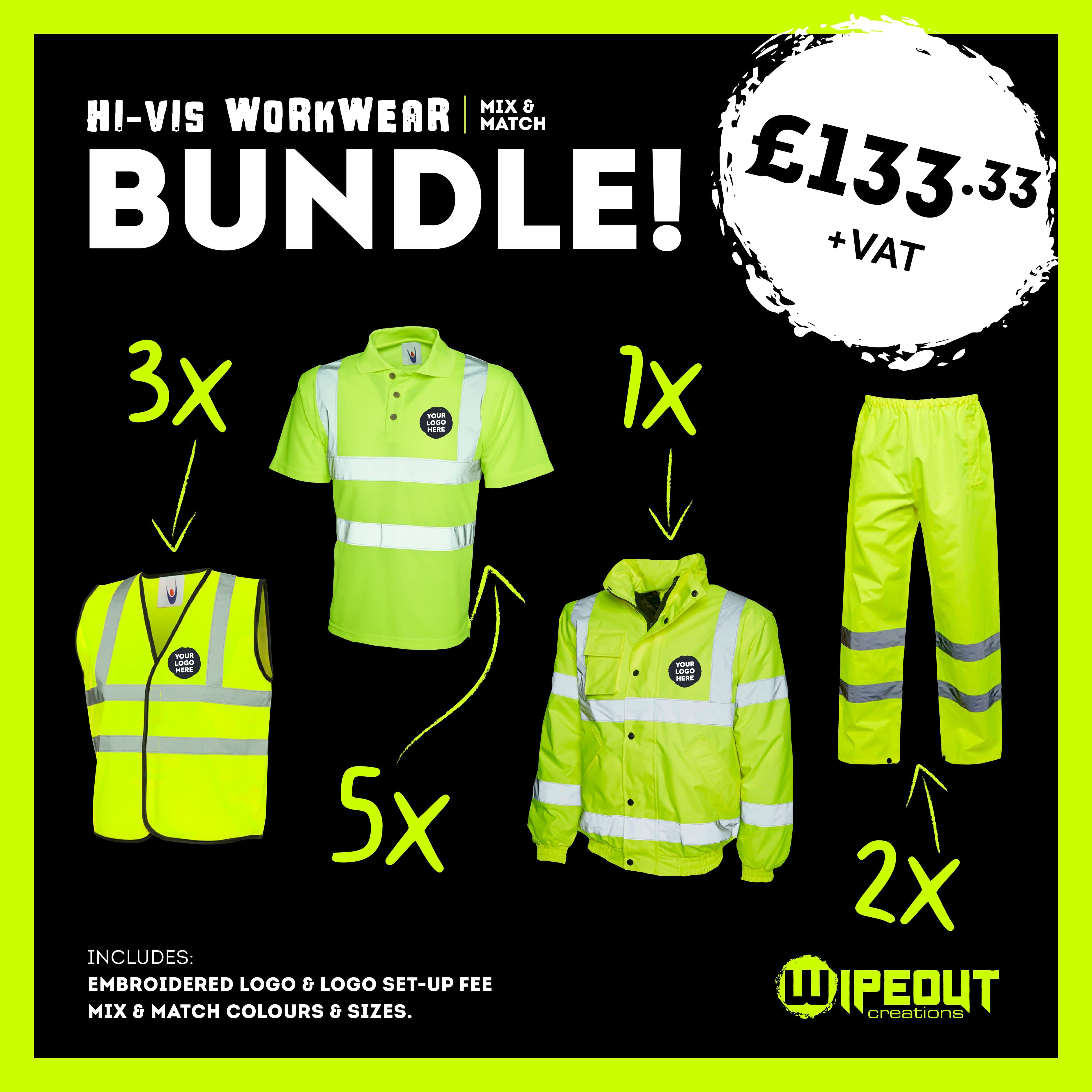 Embroidered hi deals vis workwear