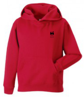 Red Ysgol Castell Nedd Pullover Hoodie