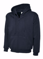 Zip Hoodie plain Navy